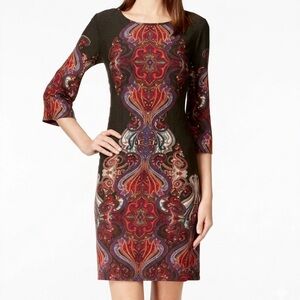 Ronni Nicole Paisley Shift Dress Women’s Size 8